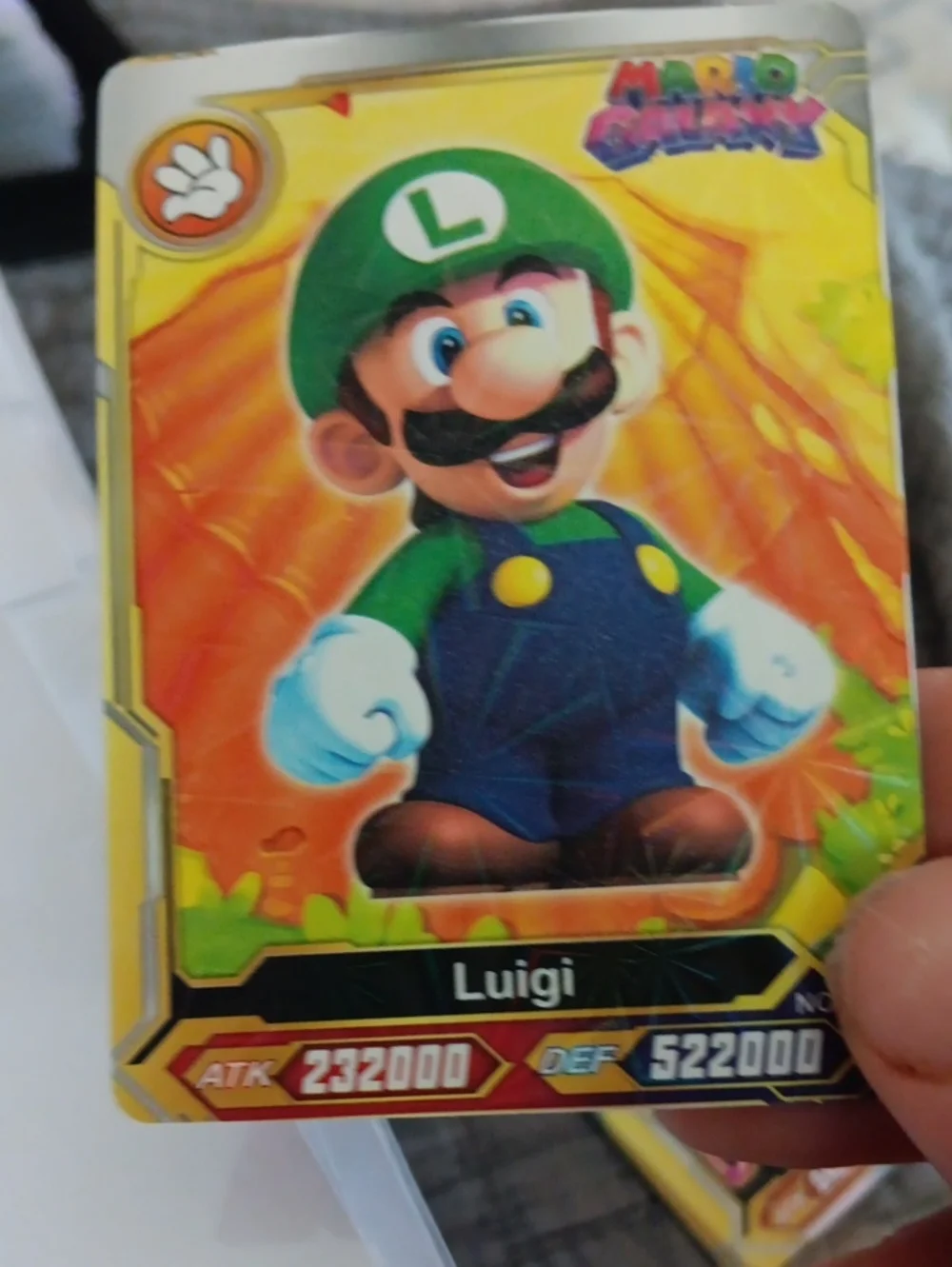 Nintendo Luigi Trading Card - Green, Blue, Yellow